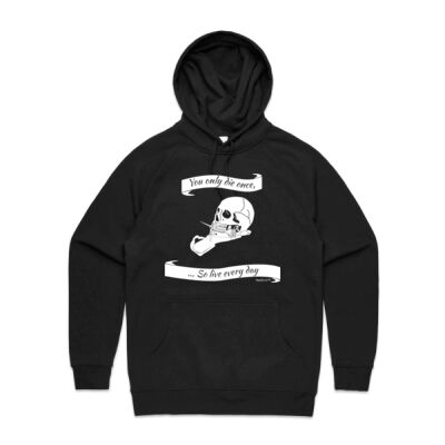Skull in Hand Design Front (Women's Supply Hood) Thumbnail