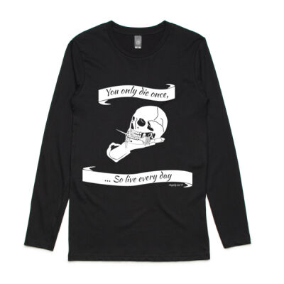 Skull in Hand (Men's Ink Longsleeve) Thumbnail