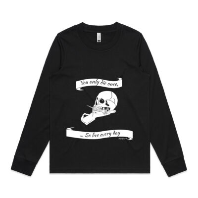 Skull in Hand (Women's Dice Long Sleeve Cuff) Thumbnail