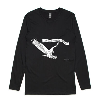 Eagle and Hand Cuffs Design (Men's Ink Long Sleeve) Thumbnail